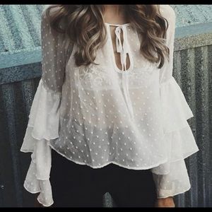 Tiered Bell Sleeve Top